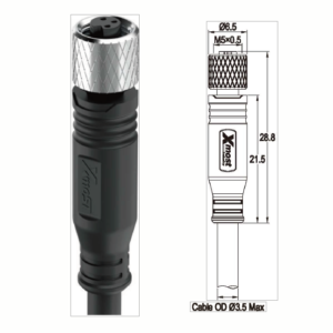 A 编码 3针 原型连接器 测1